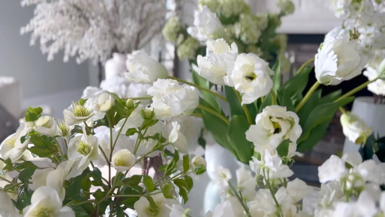 Load video: The most realistic artificial silk flowers tulips
